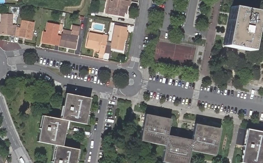 Vue aérienne du Rue de la Tour de Rouffiac