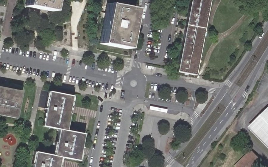 Vue aérienne du Rue de la Tour de Rouffiac