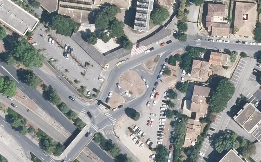 Vue aérienne du Rue du Professeur Joseph Anglada
