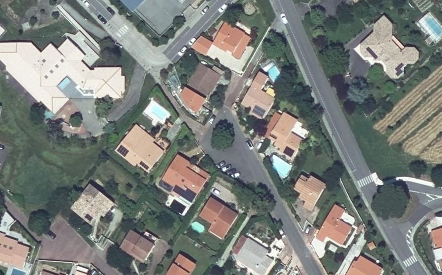 Vue aérienne du Rue des Bleuets