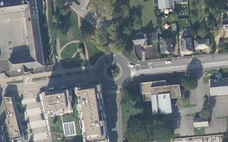 Vue aérienne du Rond-Point du Vau Gaillard