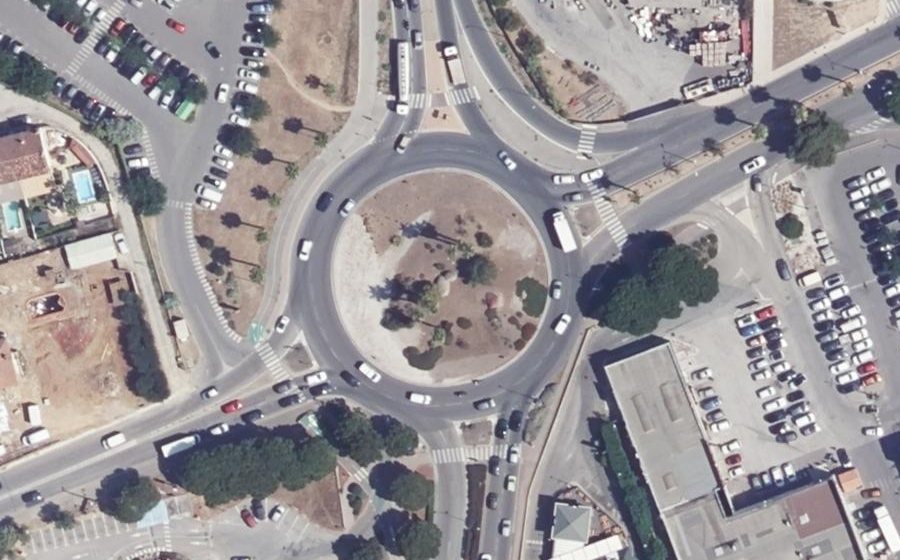 Vue aérienne du Rond-Point du 11 Novembre