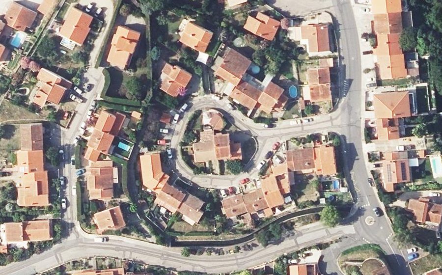 Vue aérienne du Rond-Point de Paloll