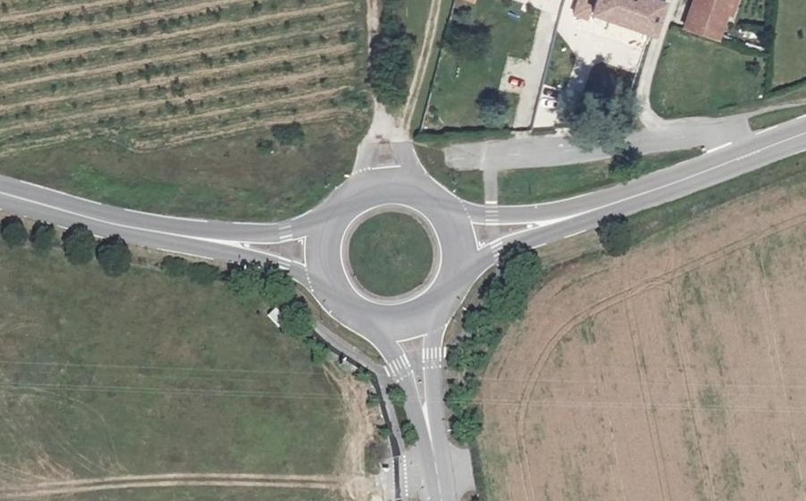 Vue aérienne du Rond-Point de Beauregard