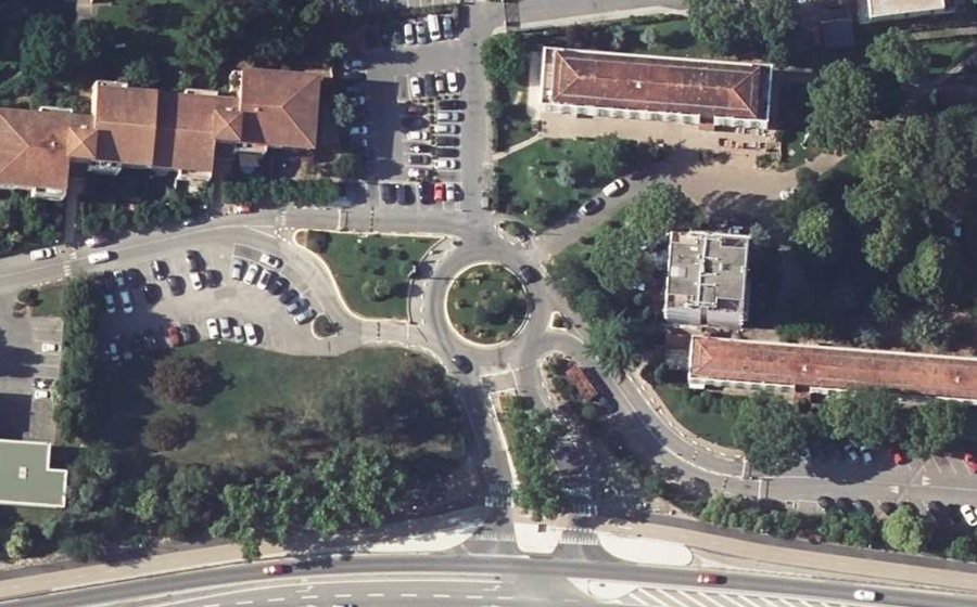 Vue aérienne du Domaine de la Parade