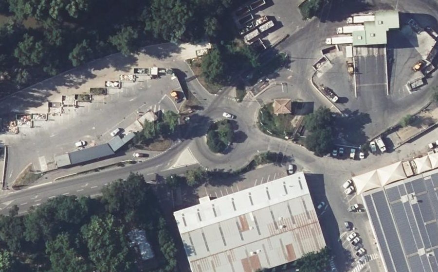 Vue aérienne du Chemin du Château Lafarge