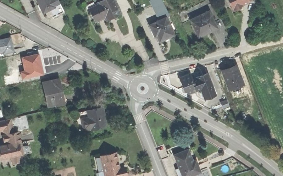 Vue aérienne du Rue de Hattisheim