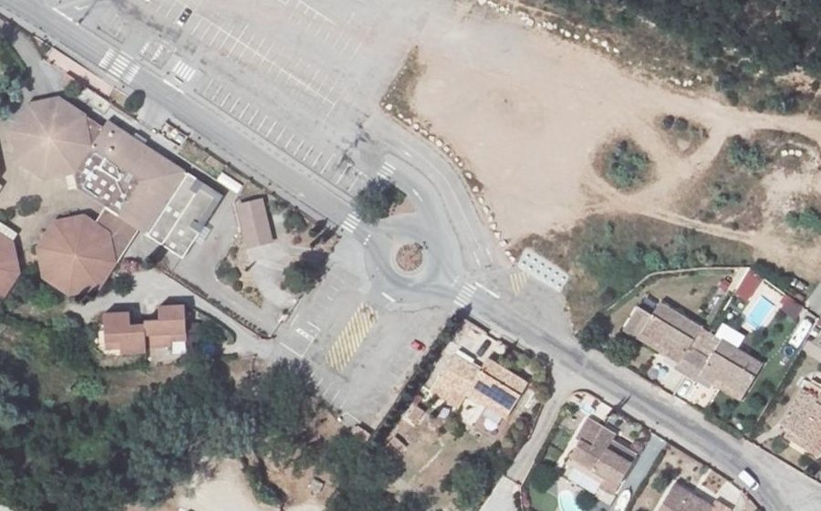 Vue aérienne du Boulevard des Vallons