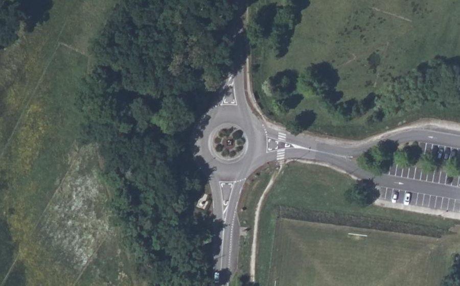 Vue aérienne du Rue des Acacias