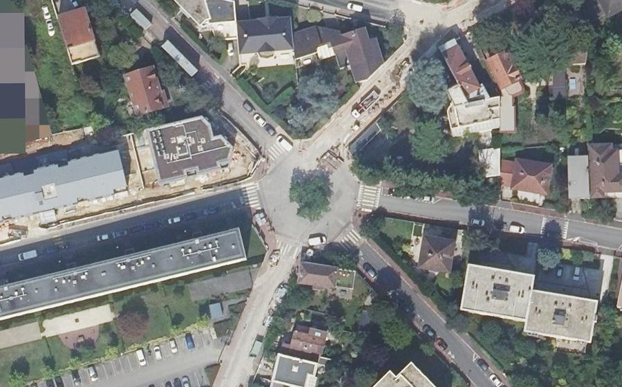 Vue aérienne du Place Jean Monnet