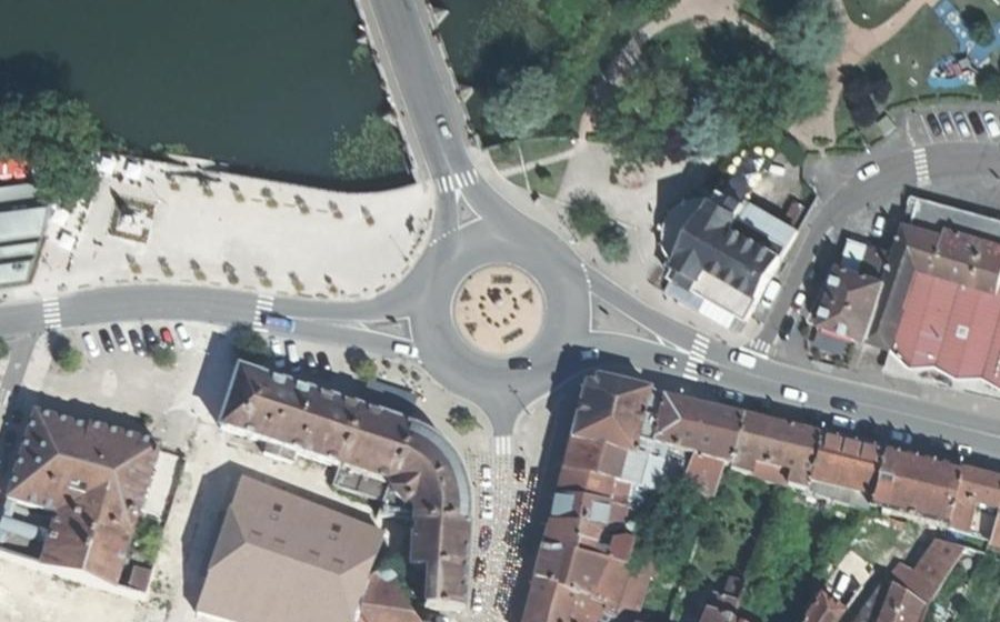 Vue aérienne du Rond-Point du 4 Septembre