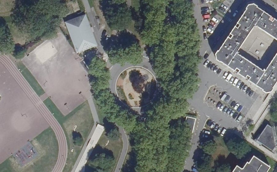 Vue aérienne du Place Henstedt-Ulzburg