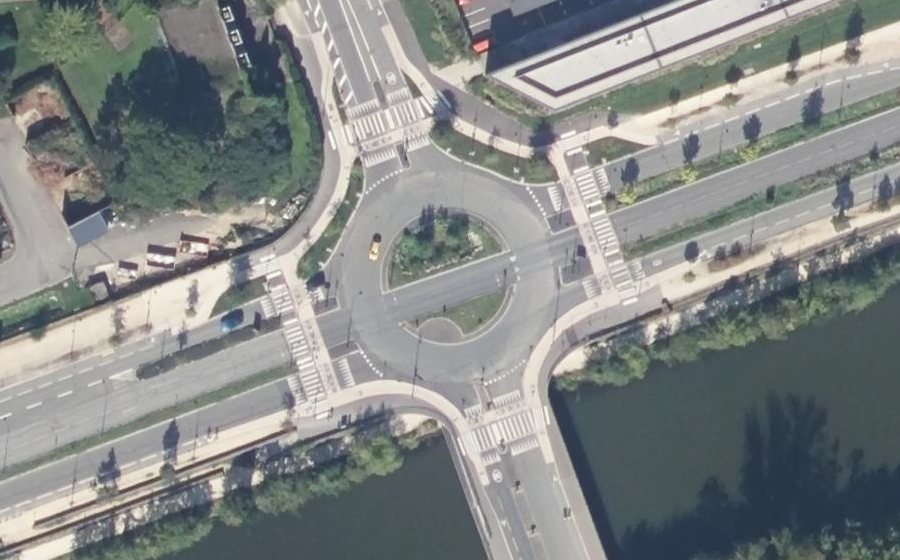 Vue aérienne du Rond-Point François Château