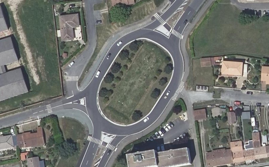 Vue aérienne du Rond-Point Gascogne
