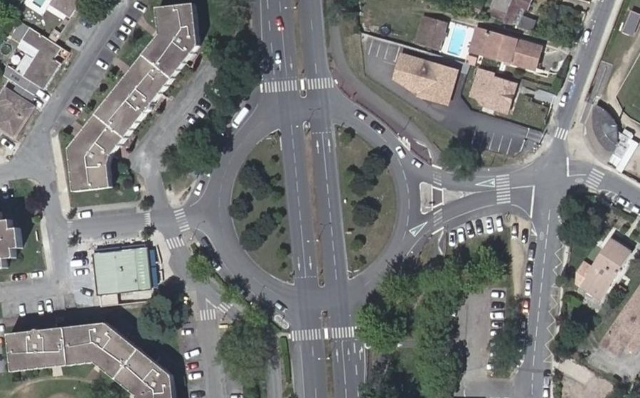 Vue aérienne du Rond-Point Languedoc
