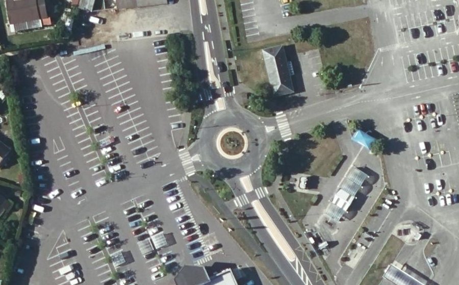 Vue aérienne du Rue Charles de Gaulle