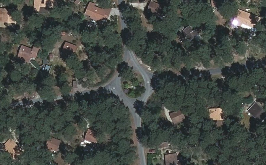 Vue aérienne du Boulevard de l'Amérique du Sud