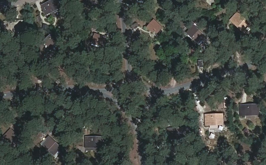 Vue aérienne du Boulevard de l'Amérique du Sud