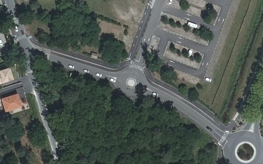 Vue aérienne du Rue Georges Charpak