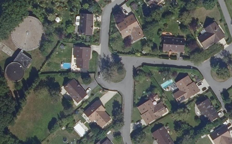Vue aérienne du Rue des Fougères