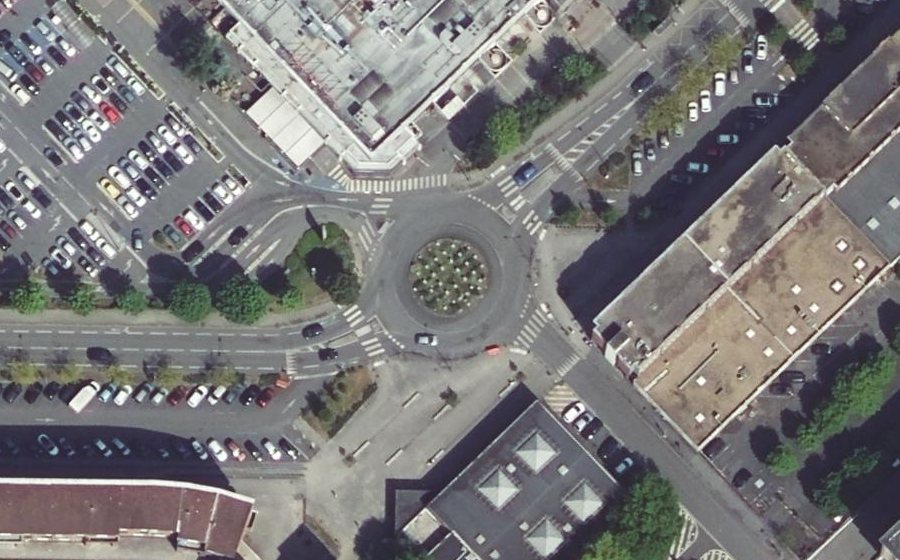 Vue aérienne du Rond-Point Vauban