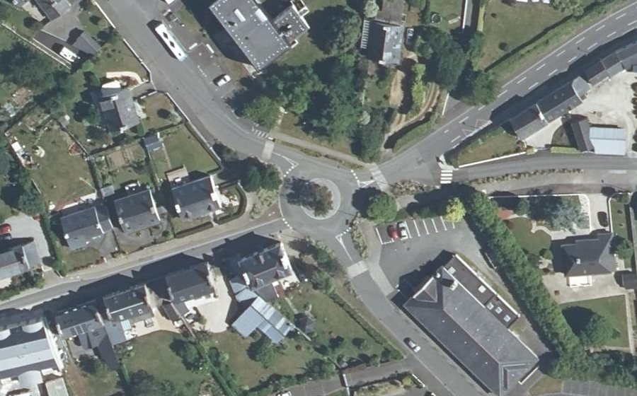 Vue aérienne du Rond-Point de Hayle