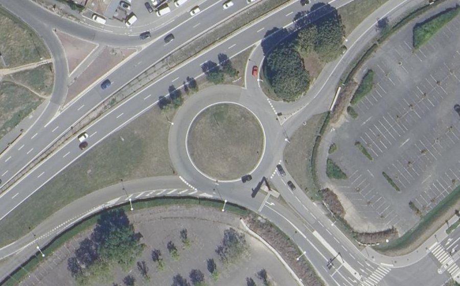 Vue aérienne du Boulevard Guy Schuler