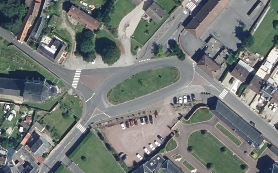 Vue aérienne du Place Adéodat Gilson