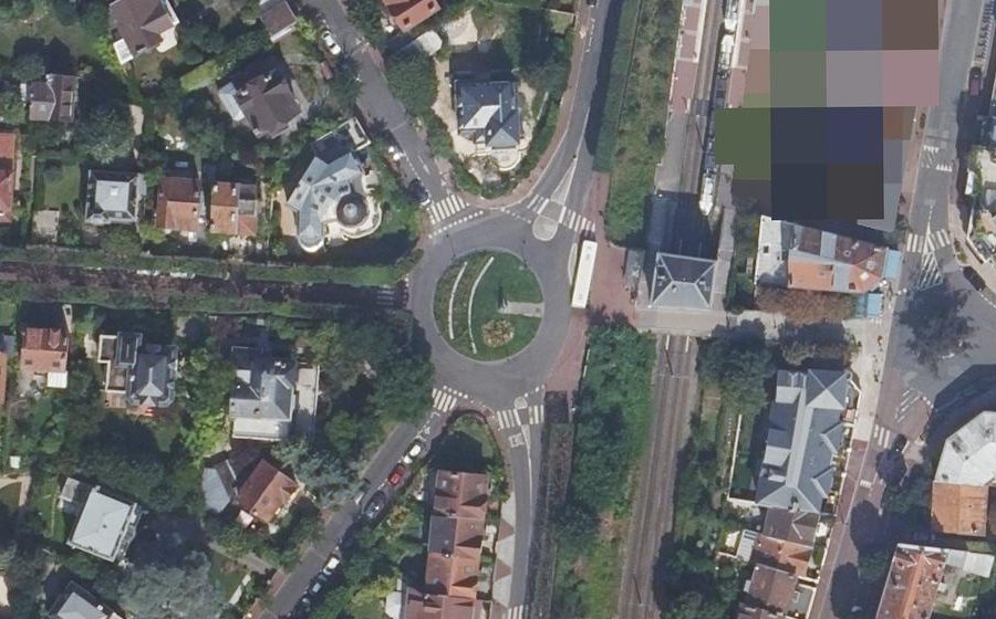 Vue aérienne du Place Santos-Dumont