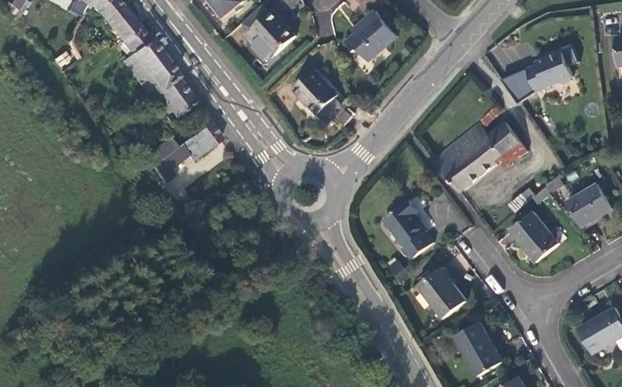 Vue aérienne du Rond-Point de la Violette