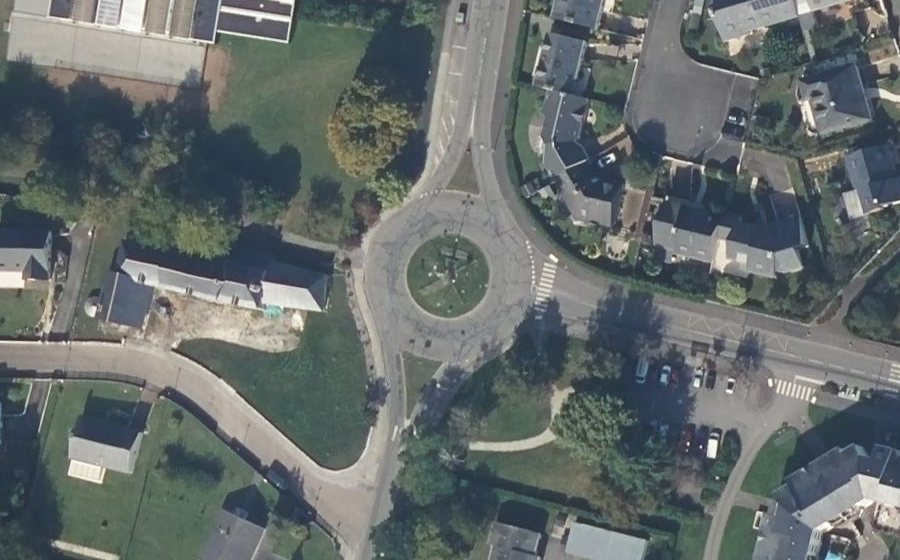 Vue aérienne du Rond-Point du Trégor
