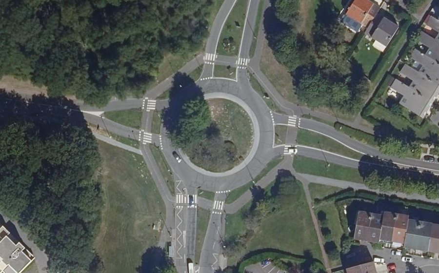 Vue aérienne du Carrefour du Gandouget