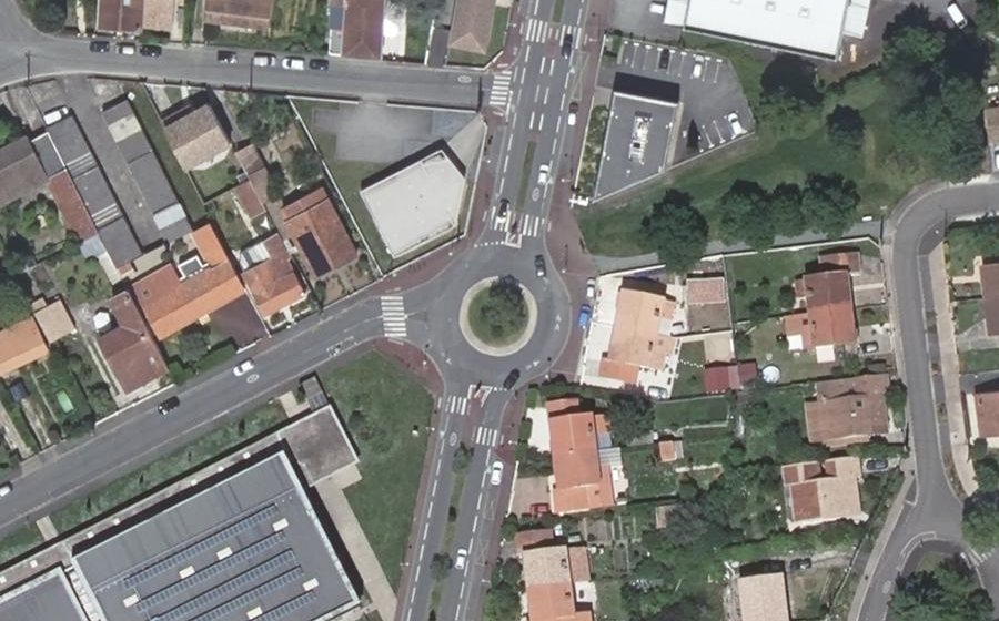Vue aérienne du Avenue René Cassagne
