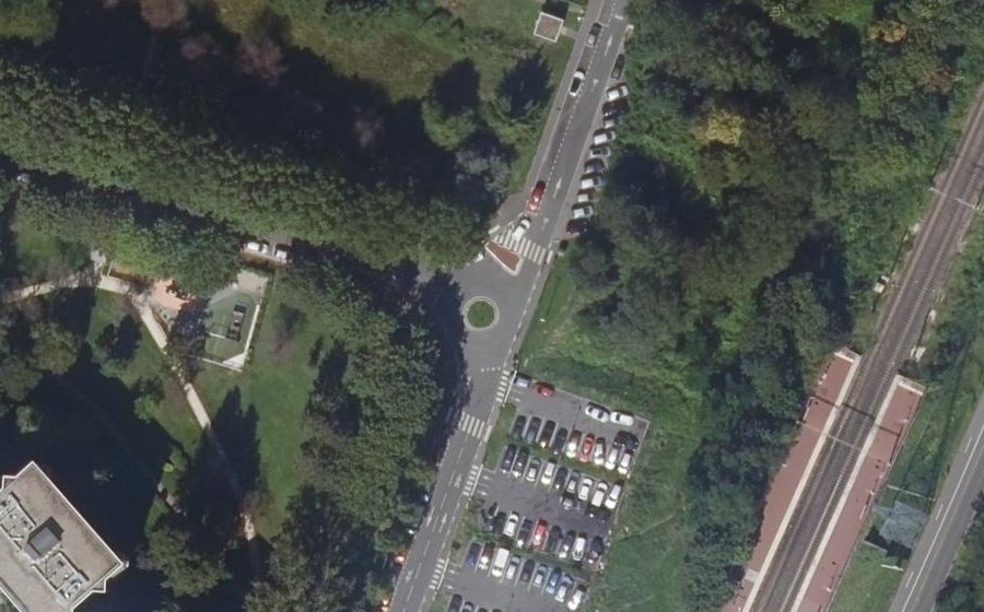 Vue aérienne du Rue des Lacs