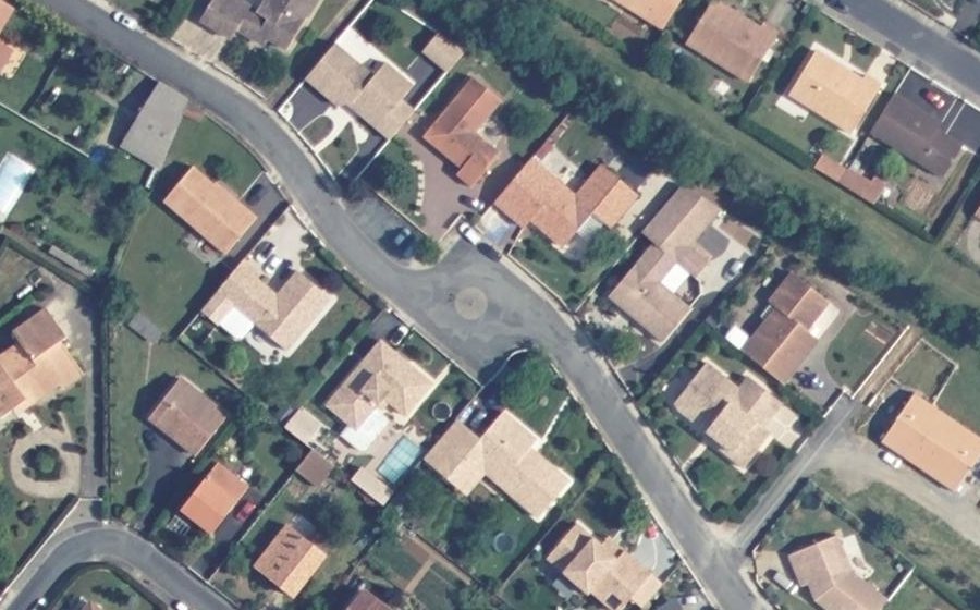 Vue aérienne du Rue Maurice Mitton