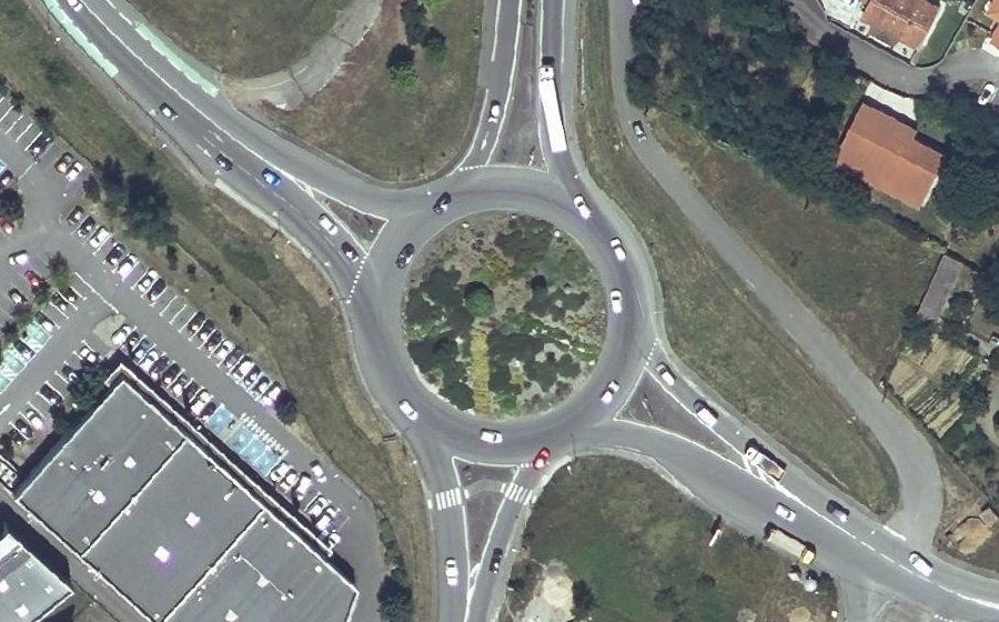 Vue aérienne du Rond-Point de Jupiter