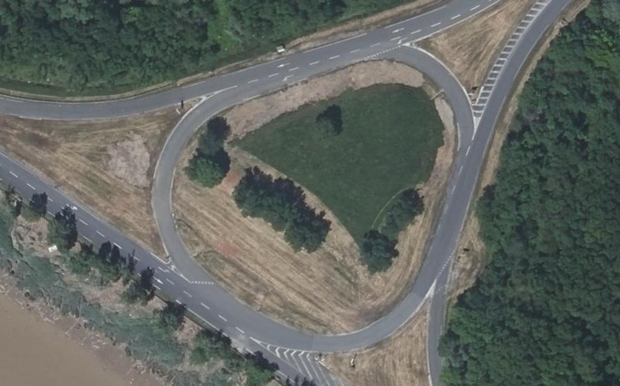 Vue aérienne du Rond-point anonyme n°26616149