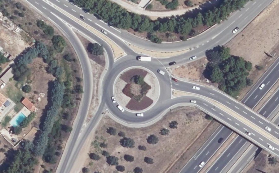 Vue aérienne du Rond-Point de Jérusalem