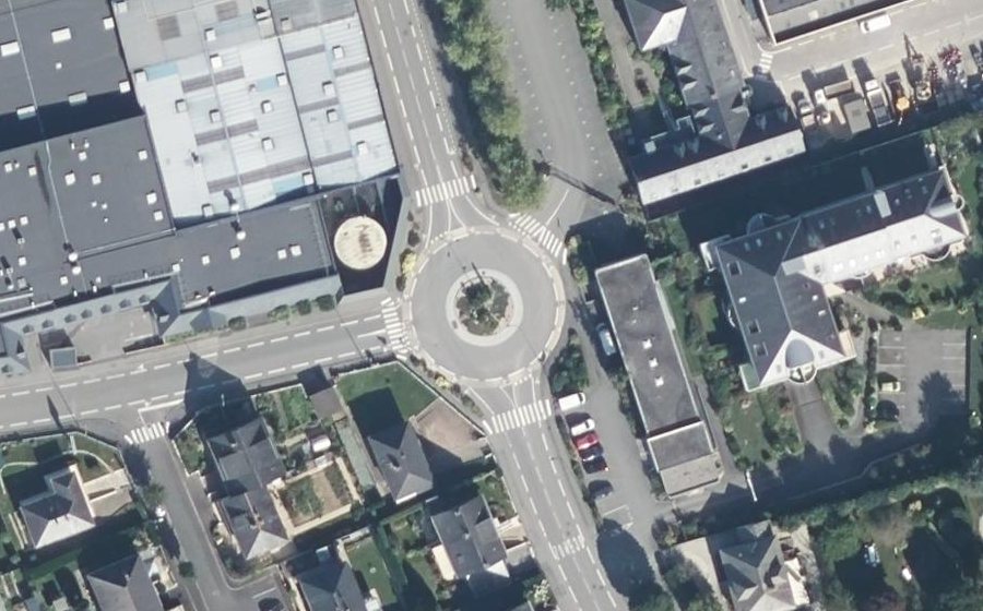 Vue aérienne du Rond-Point des Rochers