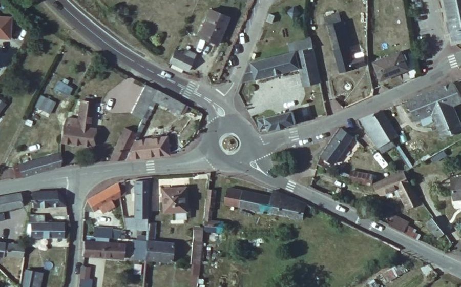 Vue aérienne de la Place de la Mairie