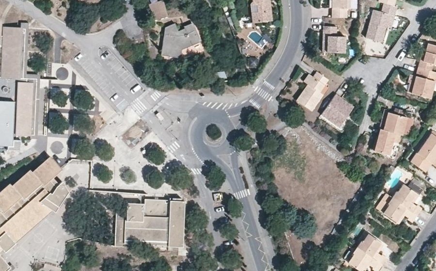 Vue aérienne du Avenue du Devois