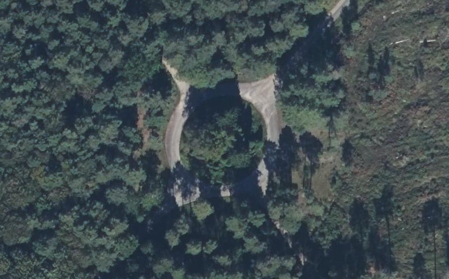 Vue aérienne du Carrefour de Fresnay