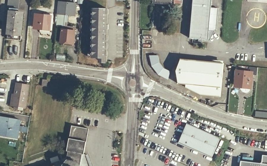 Vue aérienne du Avenue du Rhône