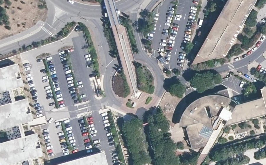 Vue aérienne du Rond-Point d'Alco