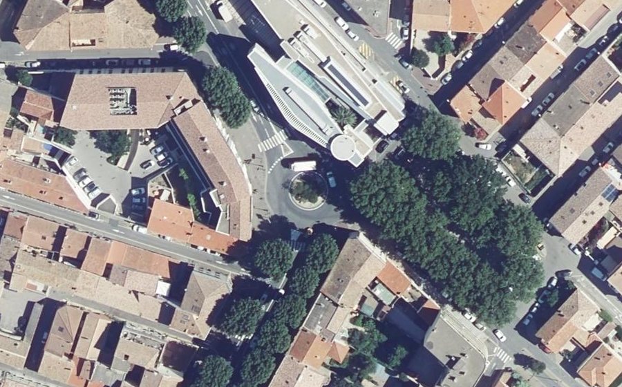 Vue aérienne du Giratoire Michel Flanzy