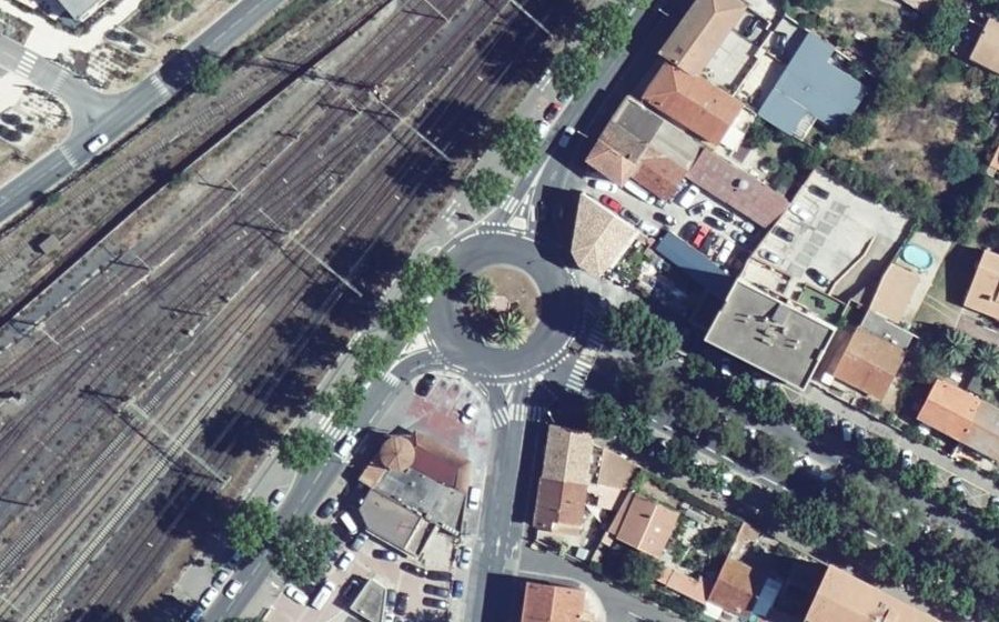 Vue aérienne du Giratoire Antoine Cirera