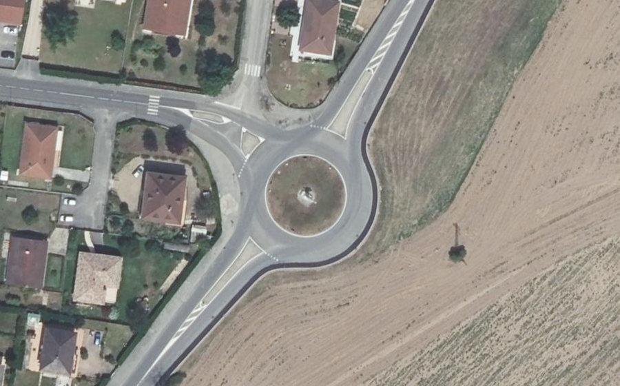 Vue aérienne du Rond-Point "Le Dauphin"
