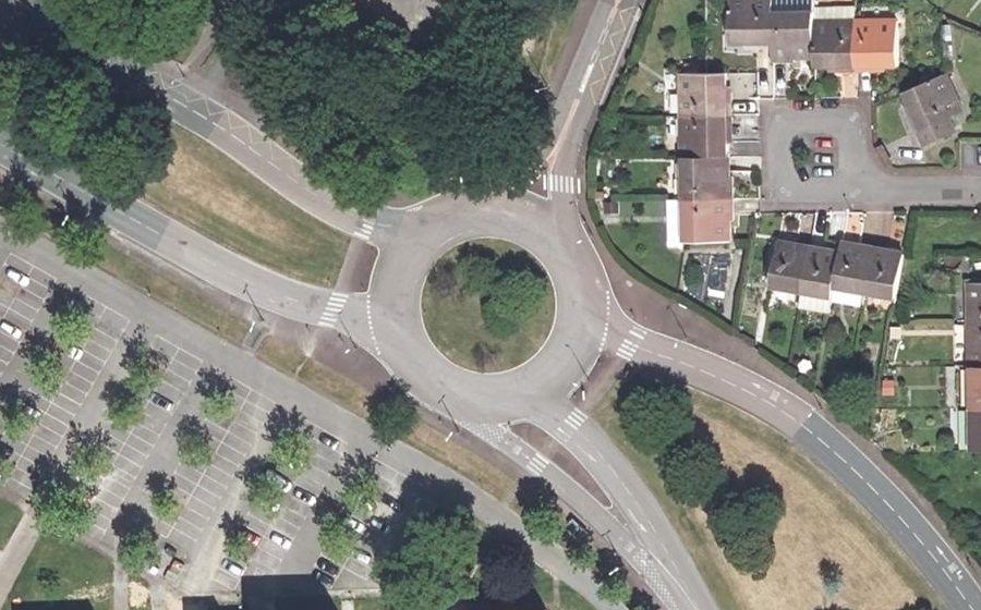 Vue aérienne du Avenue de Beaubreuil
