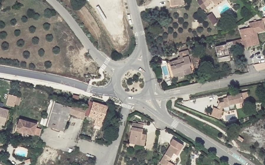 Vue aérienne du Rond-Point Charles de Gaulle