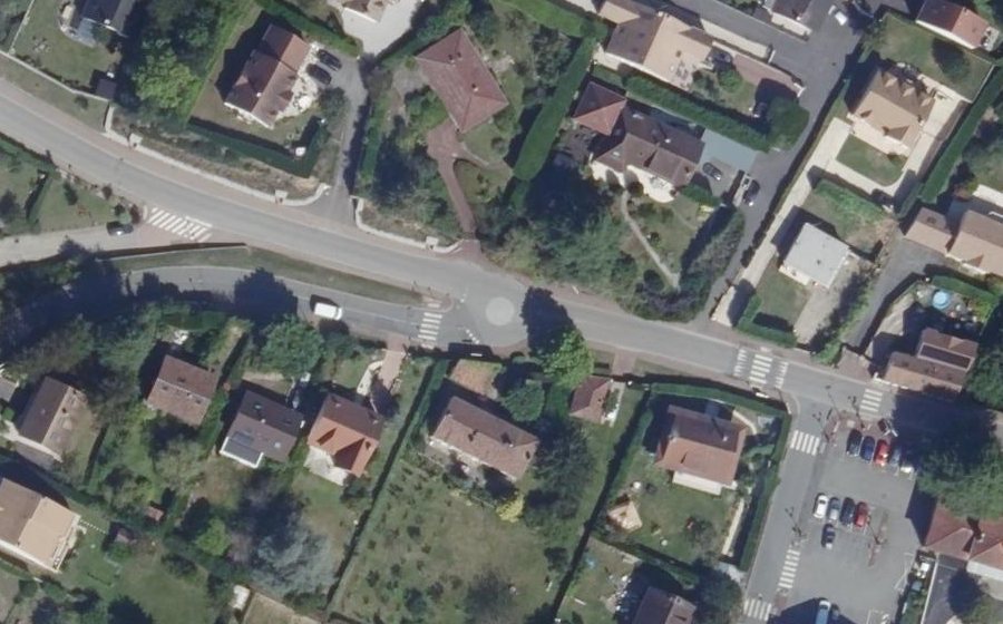 Vue aérienne du Route de Montfort